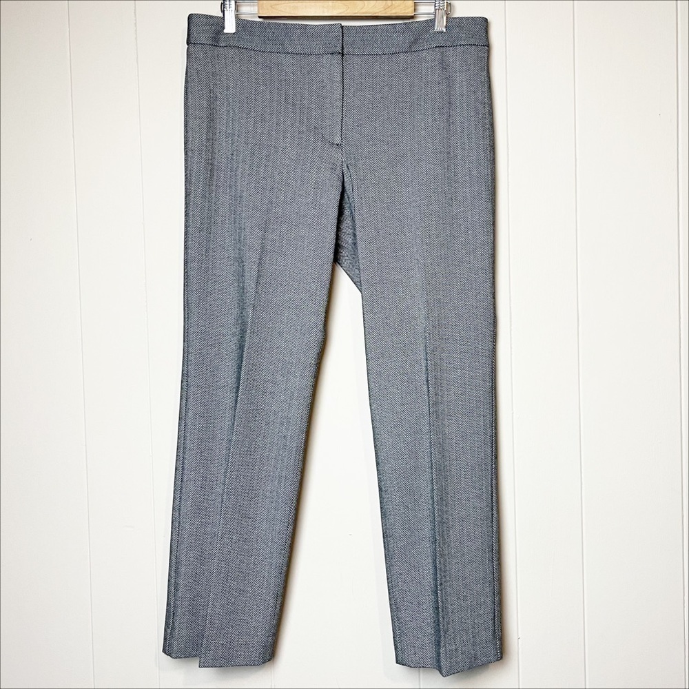 Talbots Italian Luxe Knit Herringbone Straight Leg Pants 12P 12 petite career‎ - Picture 2 of 12